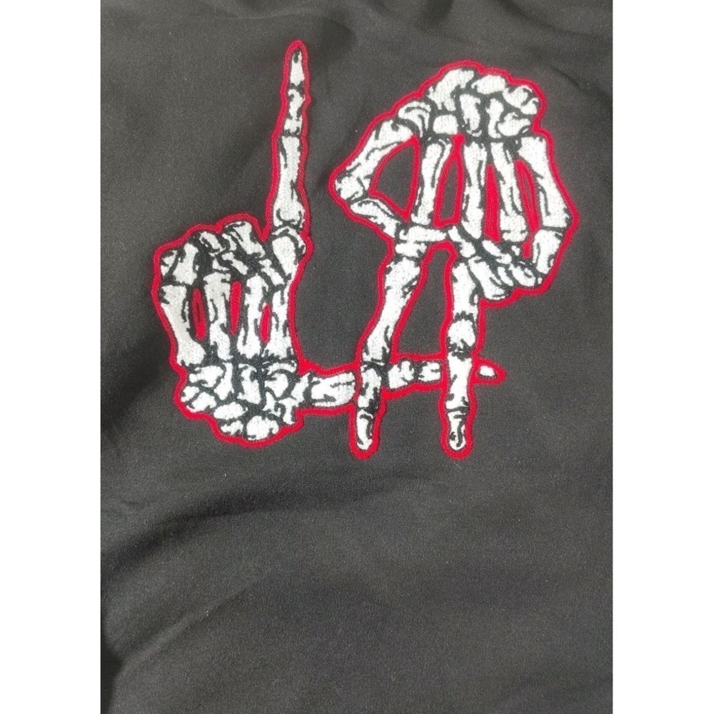 MEMBERS ONLY "LA Skeleton Hands" Graphic Hoodie Sweatshirt Men's‎ Size 2XL